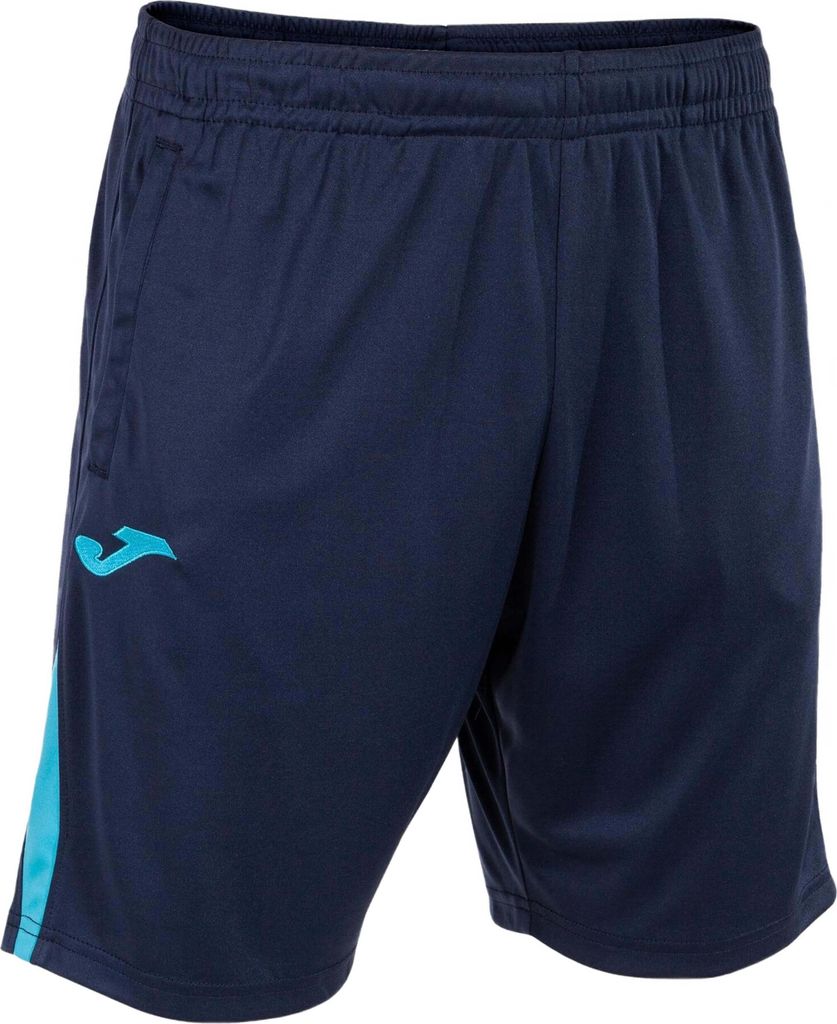 Joma championship vii shorts navy -turquoise m - sportlich und atmungsaktiv