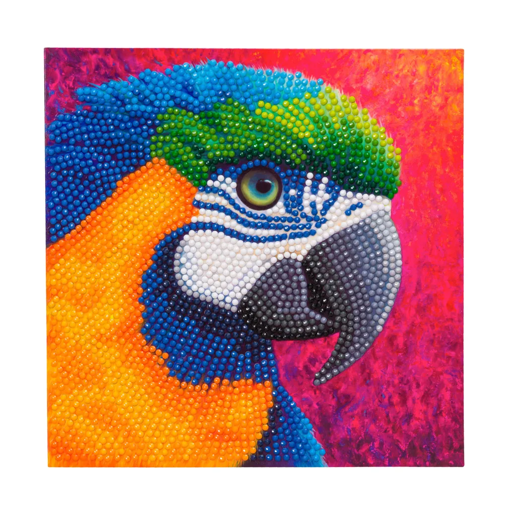 Kit Creativo Crystal Art Macaw per Bambini e Adulti - Hobby 5D
