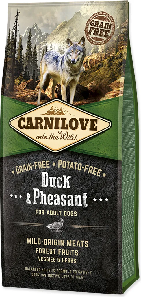 Carnilove Dog Adult Canard & Faisan 12 kg - Croquettes sans Céréales