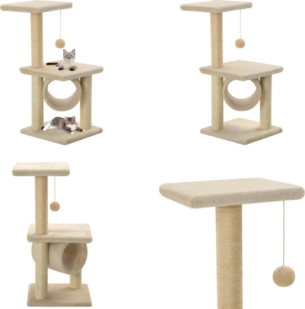 vidaXL Tiragraffi per Gatti Sisal 65 cm | Palestra Gioco Beige