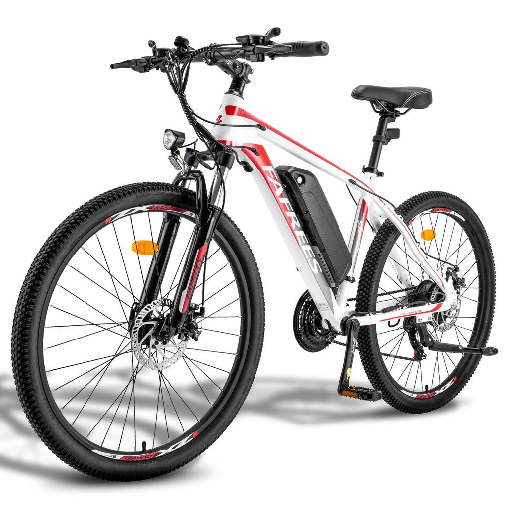 Fafrees Hailong 26 Zoll E-bike 36V 13,5 Ah Lithium Akku SHIMANO 21-Gang für Mann/Frau Mountainbike Weiss