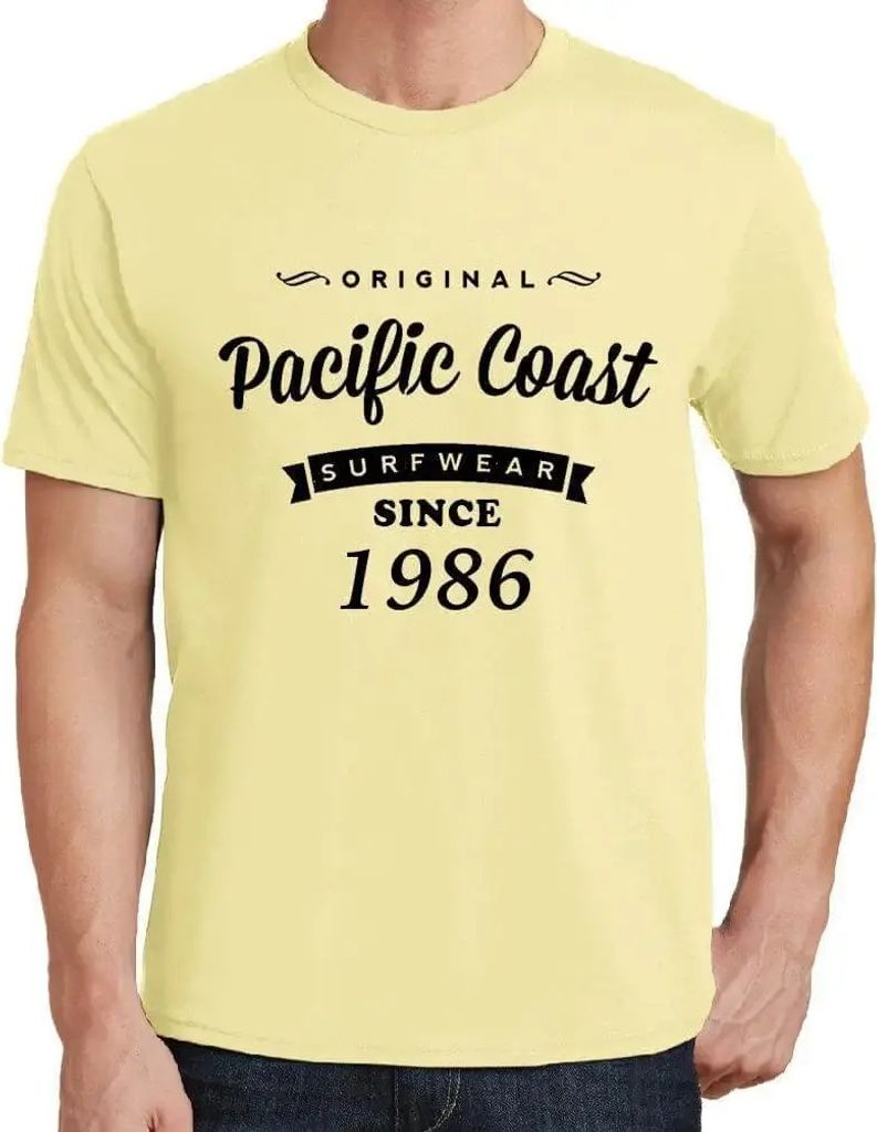 Herren Grafik T-Shirt Original Pazifikküsten-Surfware seit 1986 – Original Pacific Coast Surfware Since 1986 – Geschenk 38. Geburtstag Jahrest...