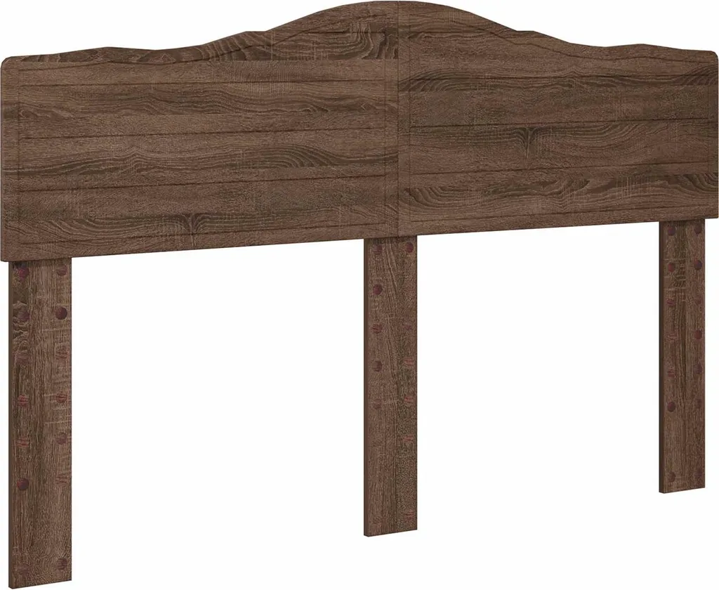 Testiera marrone effetto rovere 150 cm materiale ligneo