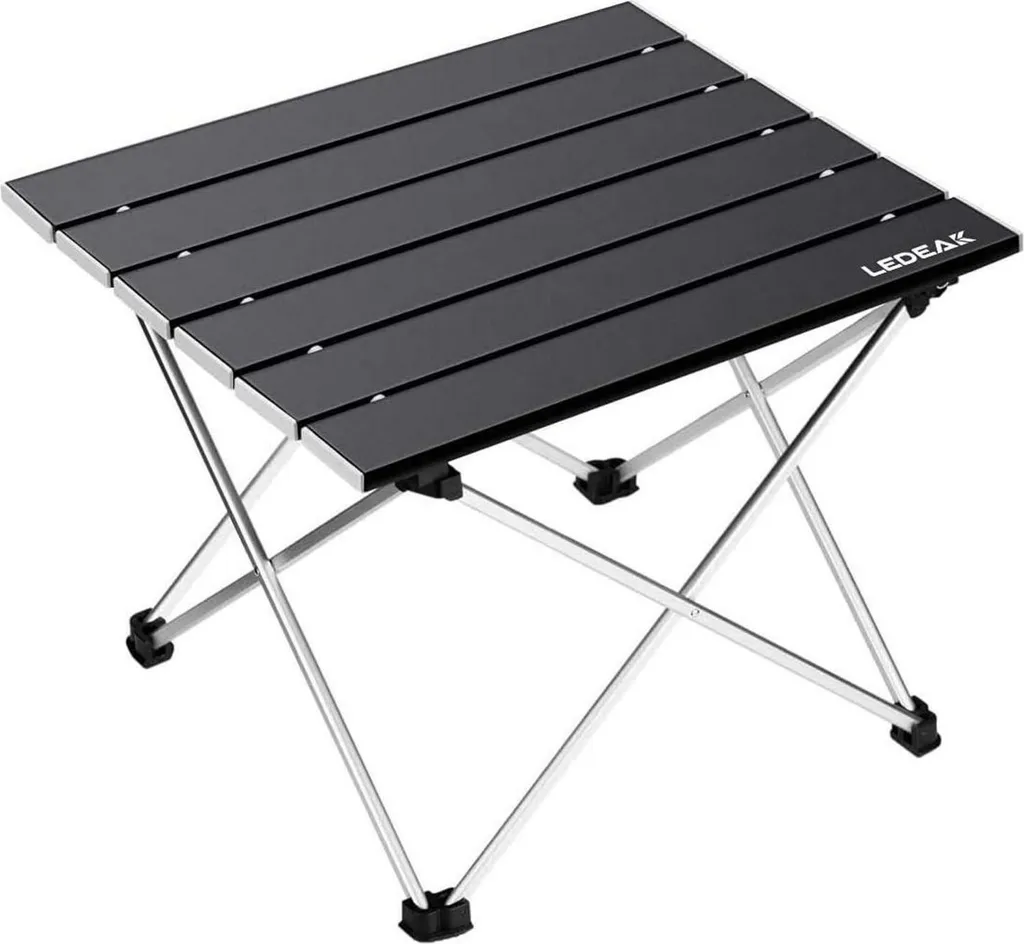 Table de Camping Pliante en Aluminium Ultra Légère avec Sac de Transport