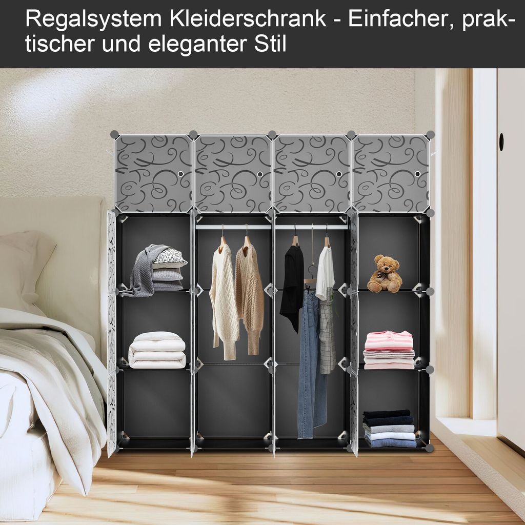 Clanmacy 12/16/20 Fächer DIY Kleiderschrank Regalsystem