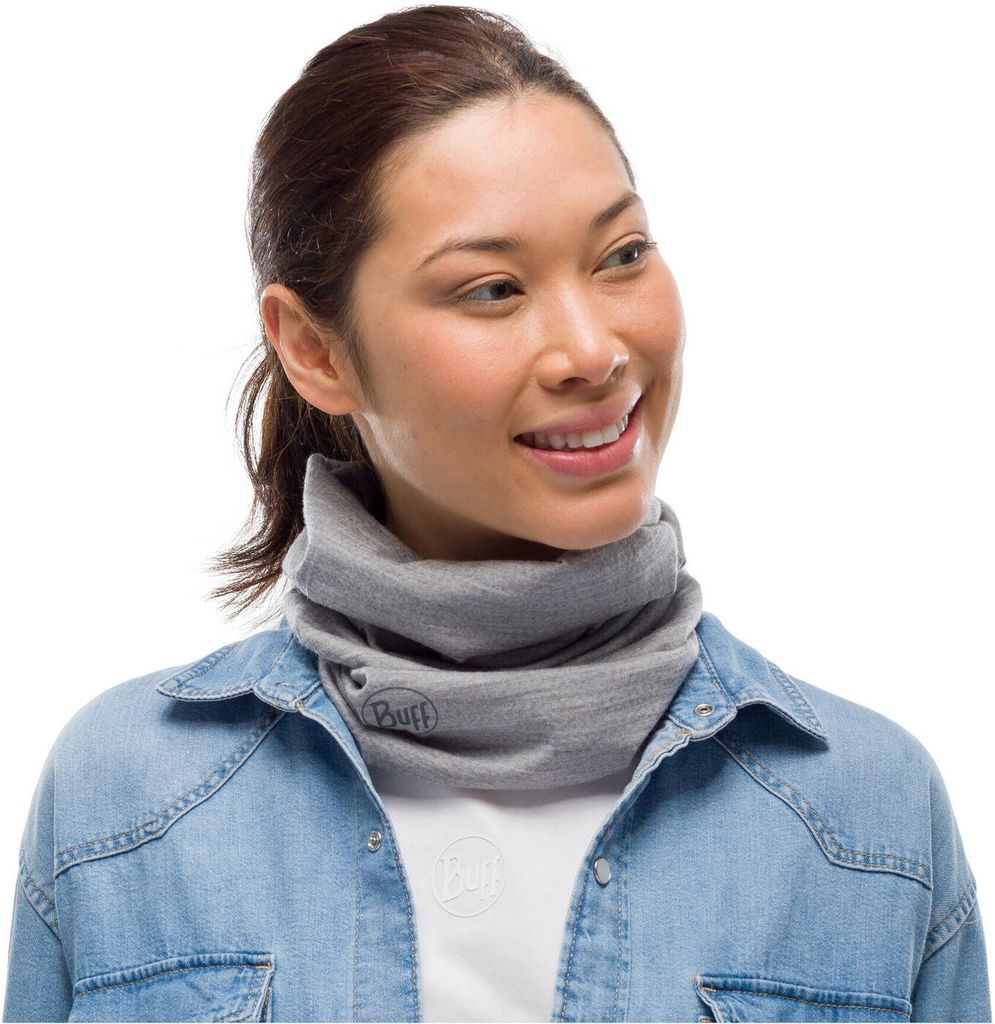 Buff Merino Lightweight Solid Multifunktionstuch, grau, Produktbild 6