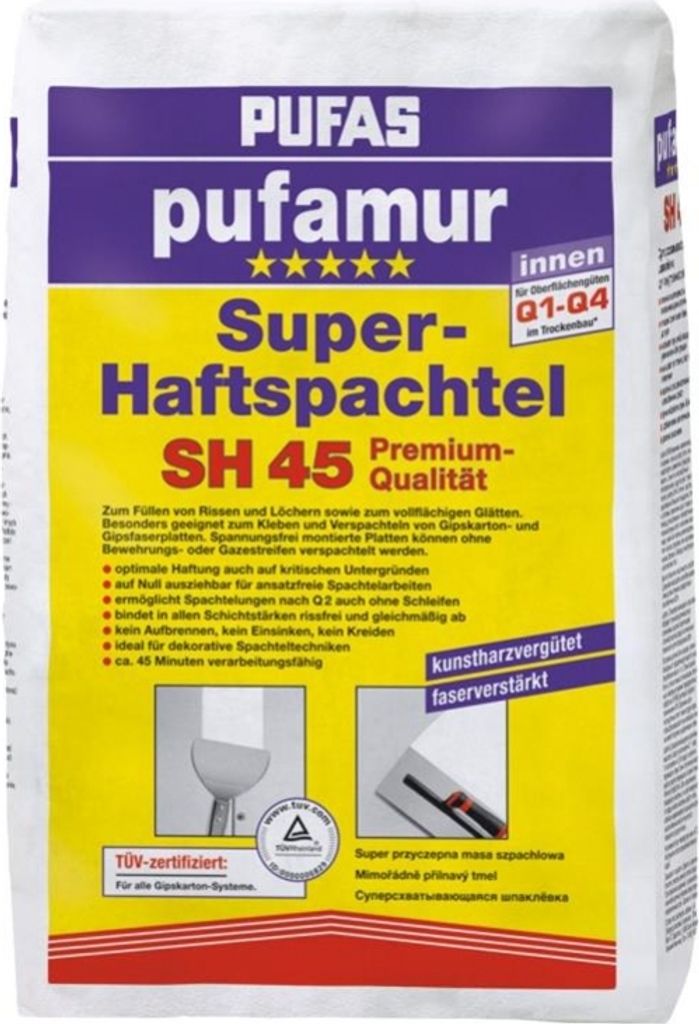 Super Haftspachtel SH 45 Pufas pufamur - Spachtelmasse Produktbild 