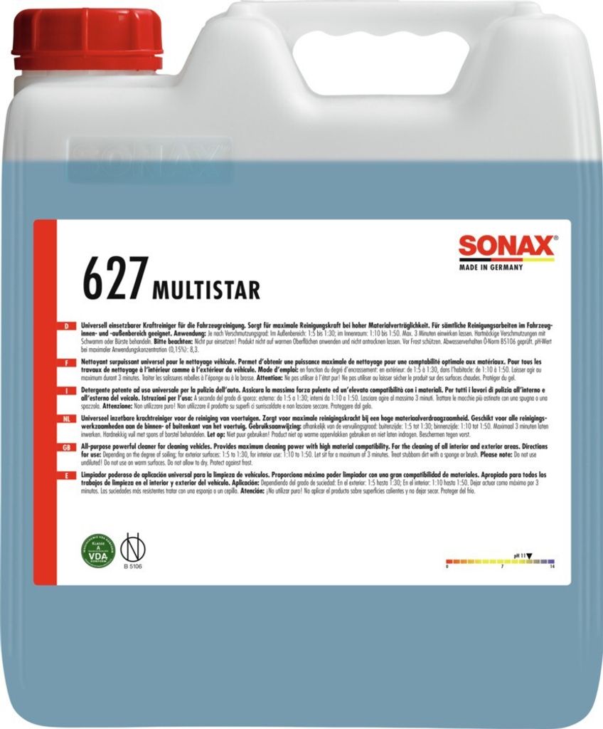 SONAX Allzweckreiniger 06276000 33,7cm 10L Kanister 11,325 11,375kg