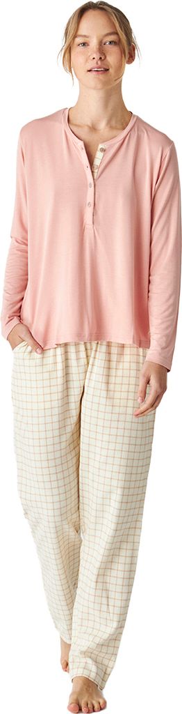 J&J Brothers Bedruckter Langarm-Pyjama für Damen JJBEP0501