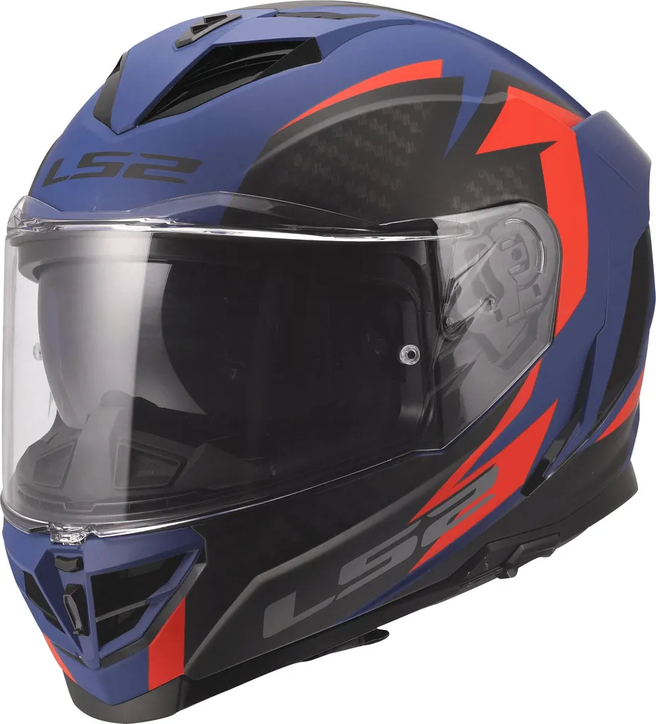 Casque LS2 FF818 Storm III Dynamo Bleu Rouge - Intégral Sport Taille XS