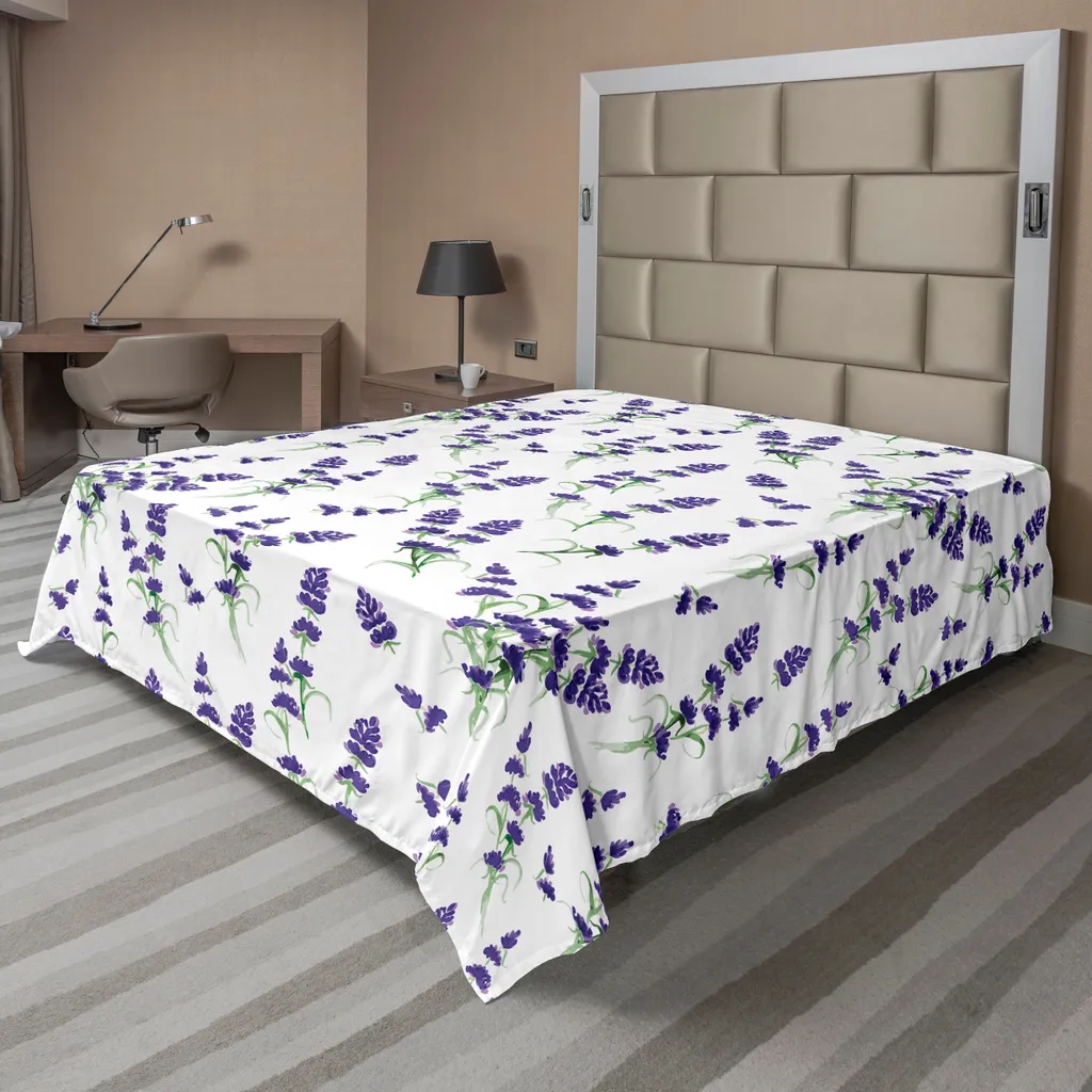 Lenzuolo Matrimoniale ABAKUHAUS Viola Verde 266x260 cm - No Stiro