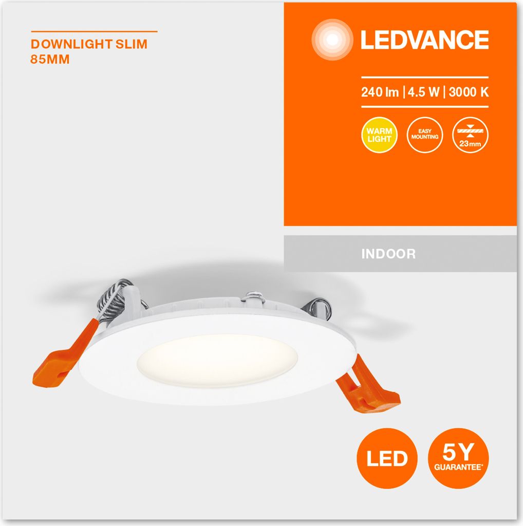 LEDVANCE Einbauleuchte, Downlight LED super-flach 8,5cm Produktbild 3