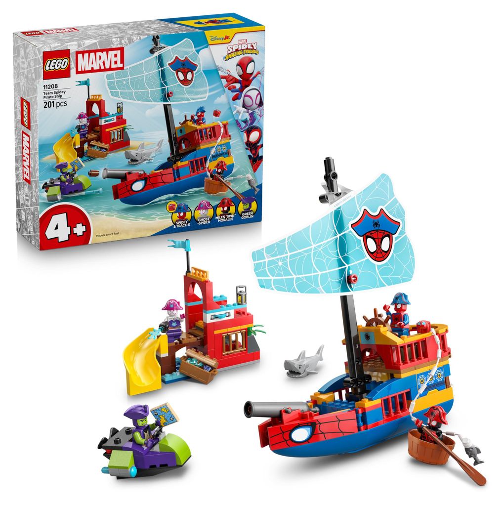 LEGO Marvel Piratenschip van Spidey's team 11208 Productafbeelding 