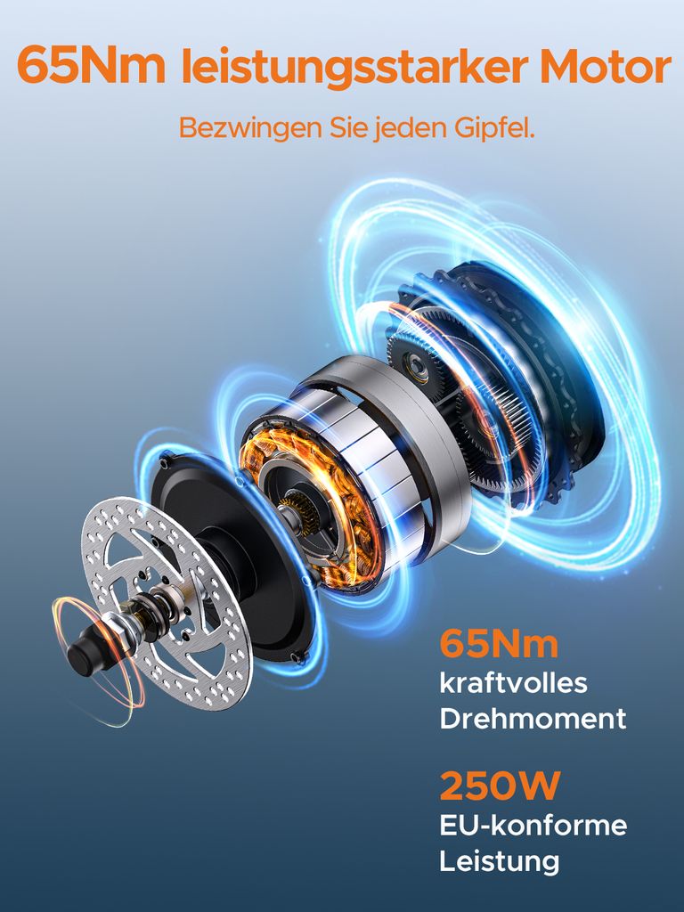ENGWE E-Bike MTB mit einem Akku/ 2 Akkus, 48V 15.6Ah Akku Produktbild 2