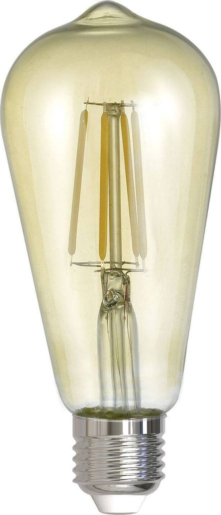 Trio 4017807288049/AMPOULE GLAS Filament, Coloris Argentà ET Transparent 987-679 LED-Lampe, Sockel E27, 6 Watt, Warmweiß, 2700 K,