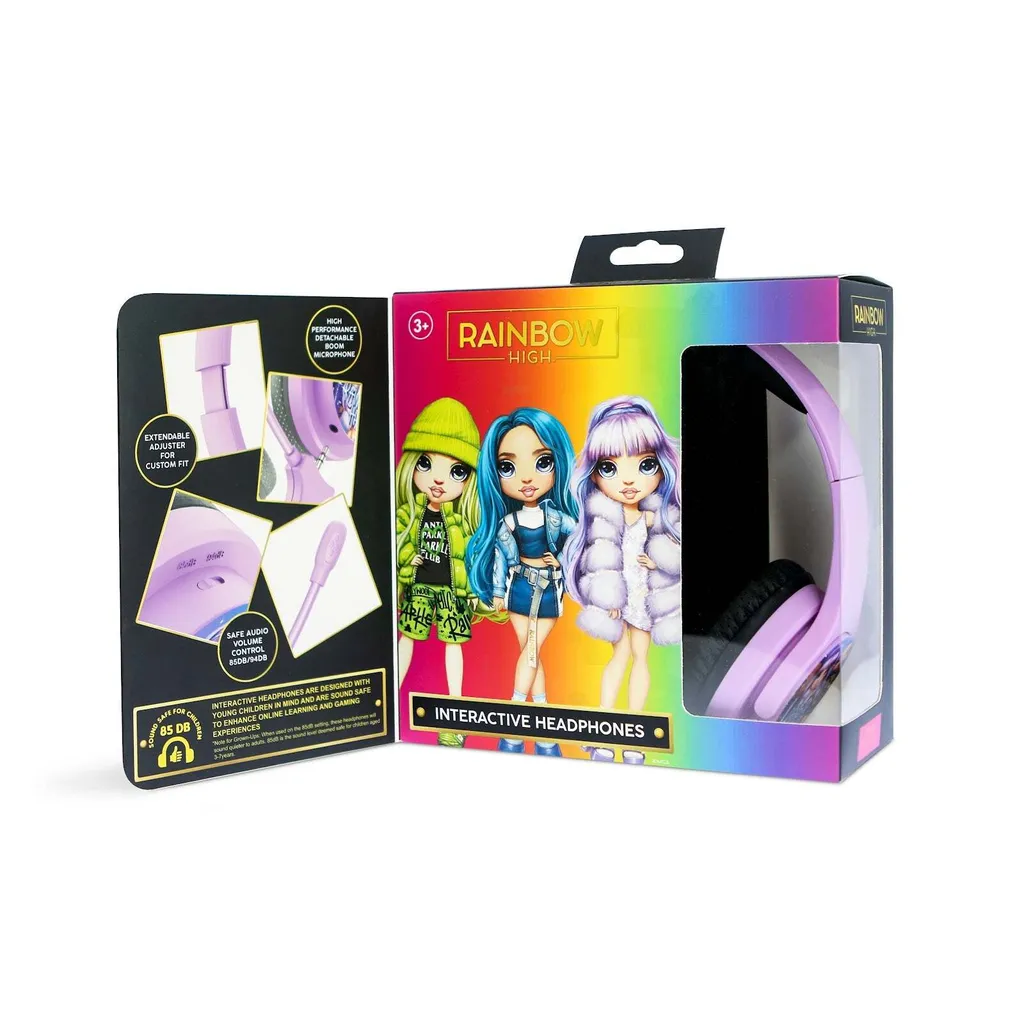 Casque Rainbow High Junior avec Micro et Limiteur de Volume 85dB