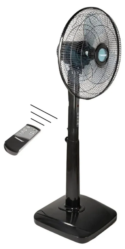 Ventilateur sur pied silencieux 44 cm avec télécommande sans fil 50 W