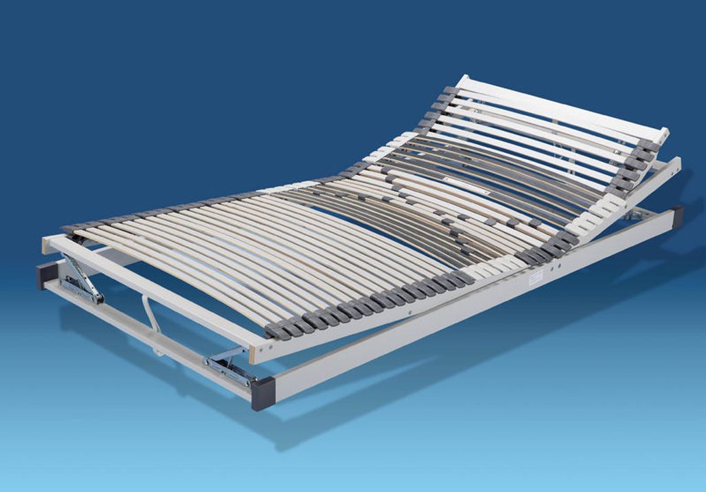 Lattenrost Mehrzonen - Rahmen KF verstellbar mit Bettkasten - Hn8 Quattroplus 100x200 cm