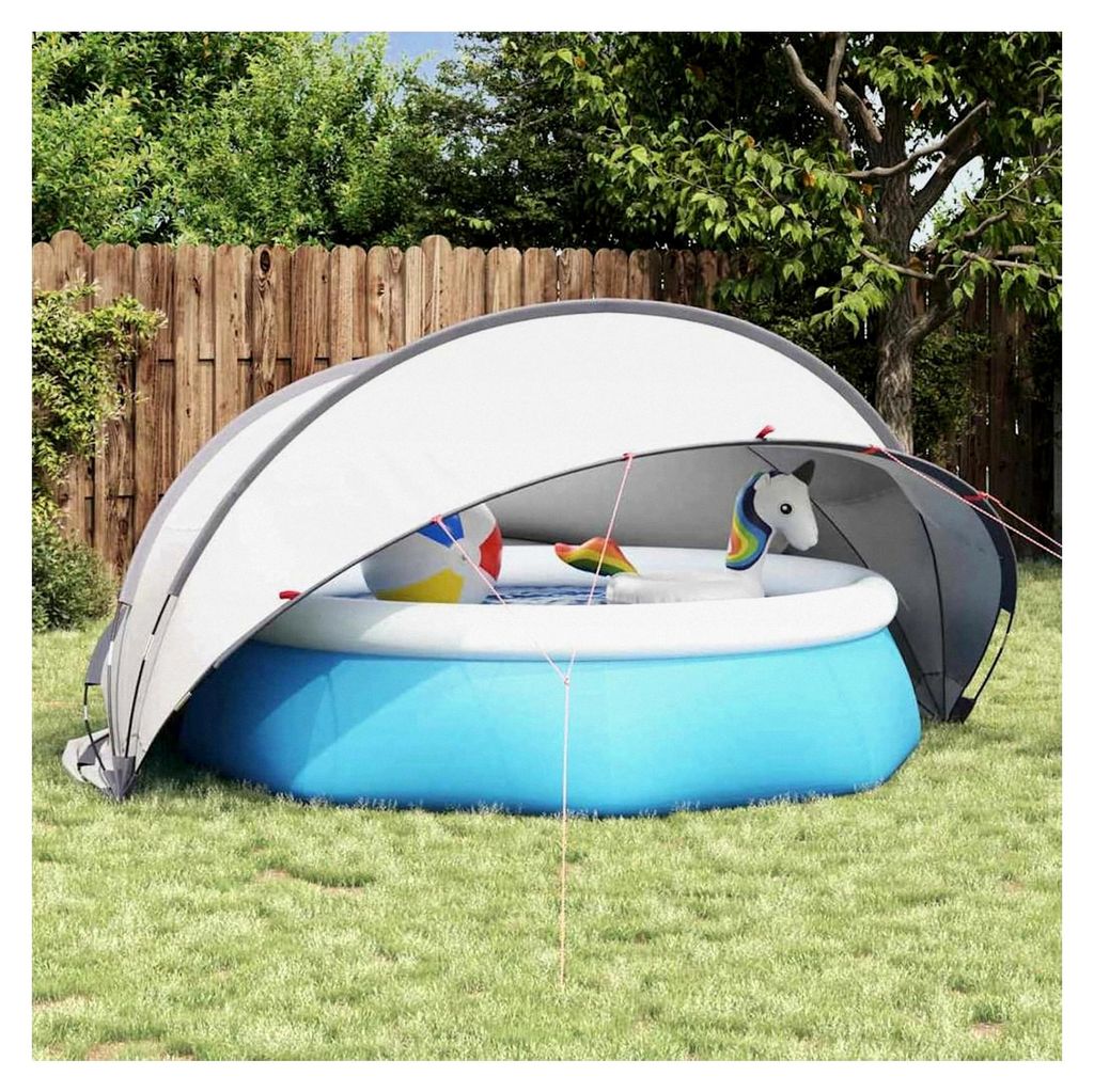 Pool-Dome, faltbarer Schutz für Schwimmbecken, 336 x 322 x 160 cm, UV-beständiges Fiberglas, für Garten und Terrasse