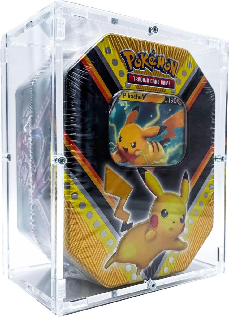 Acryl Case passend für Pokemon Tin Box TCG Acrylic Cases Schutzbox Protection
