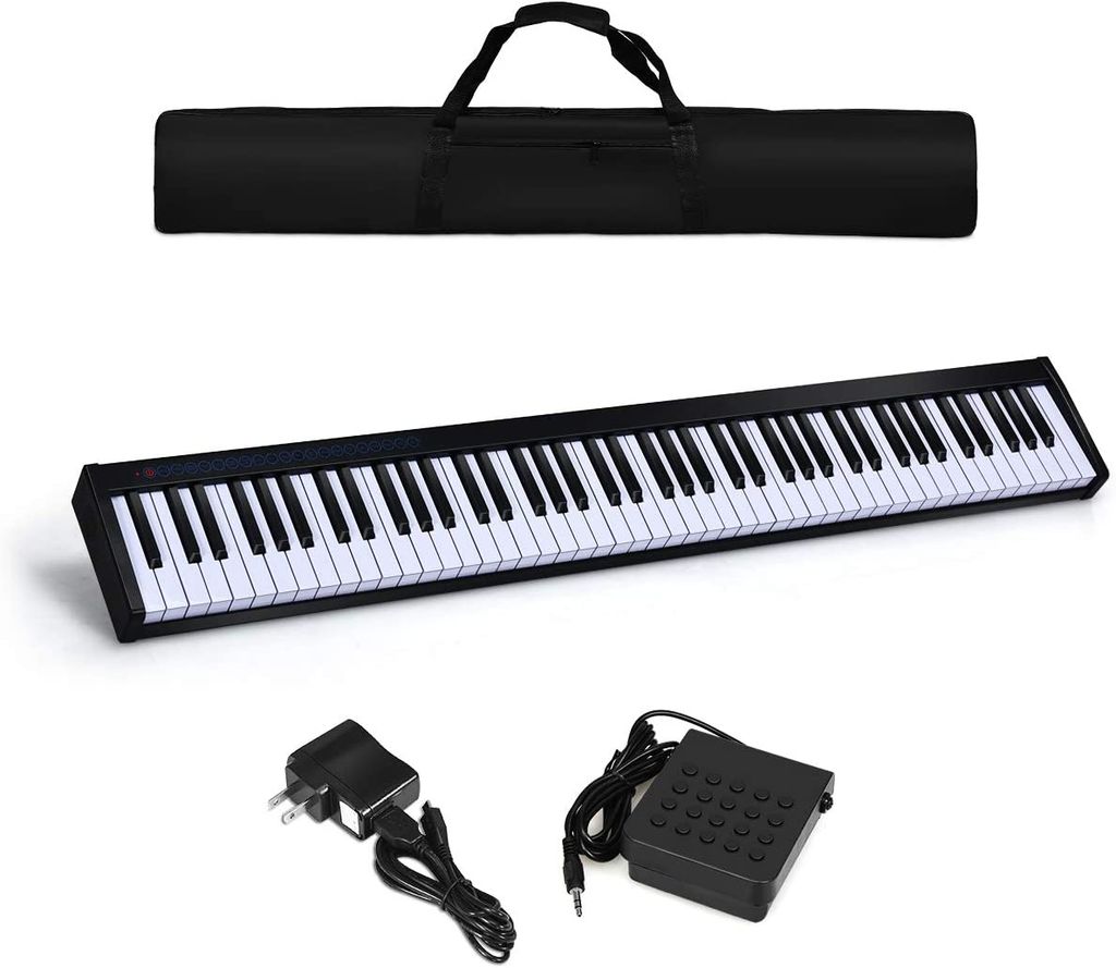 Digital Keyboard 54-Tasten E-Piano Klavier Sound Rhythmen Lernfunktion schwarz 