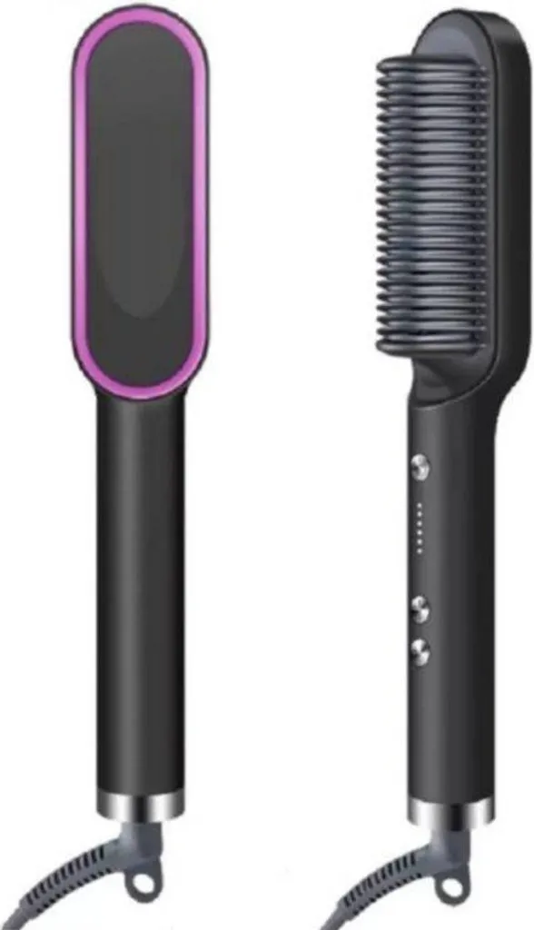 Brosse chauffante 5 niveaux de température avec protection anti-brûlure