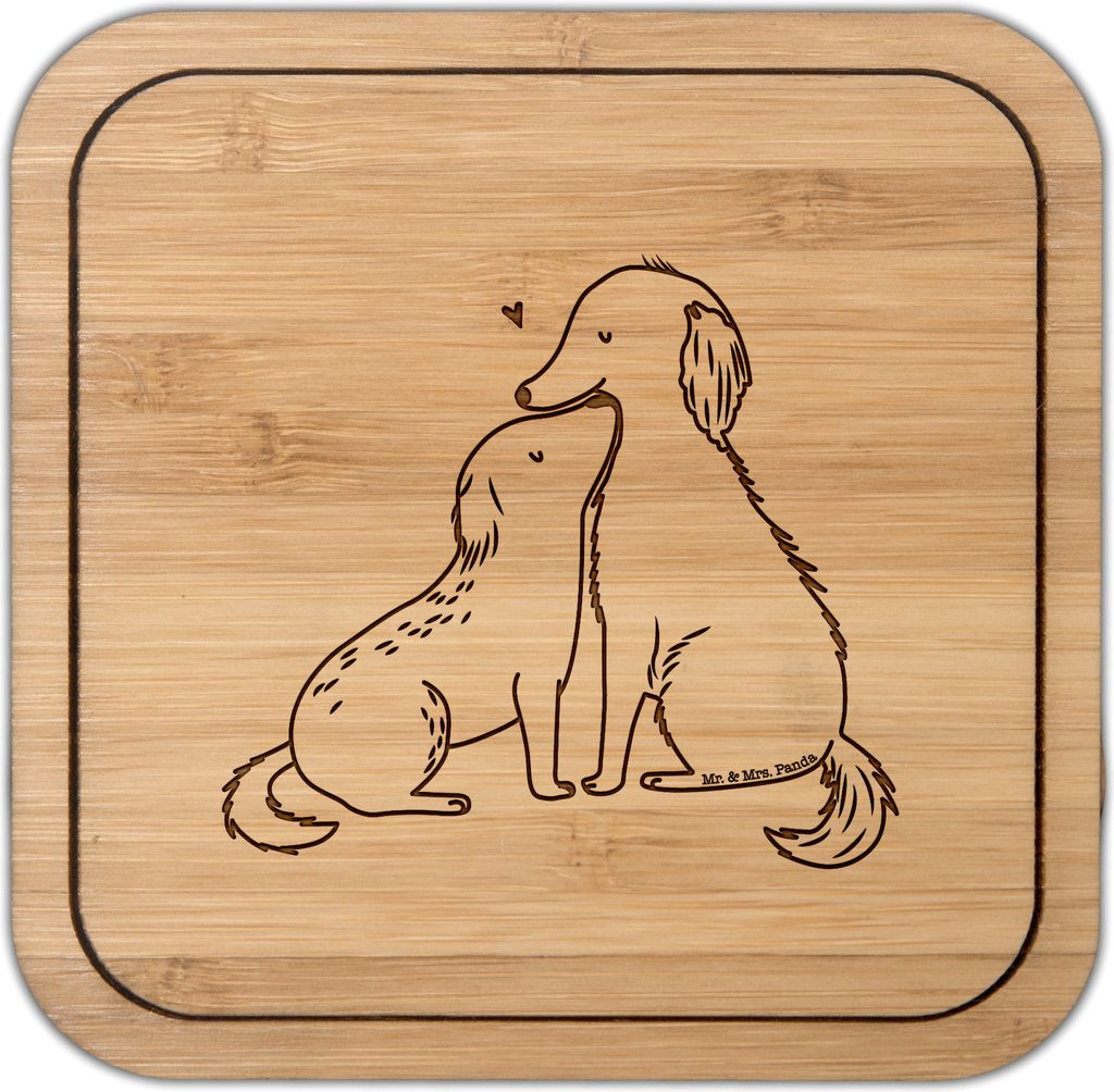 Mr. & Mrs. Panda Tischschoner Hunde Liebe - Transparent - Produktbild 