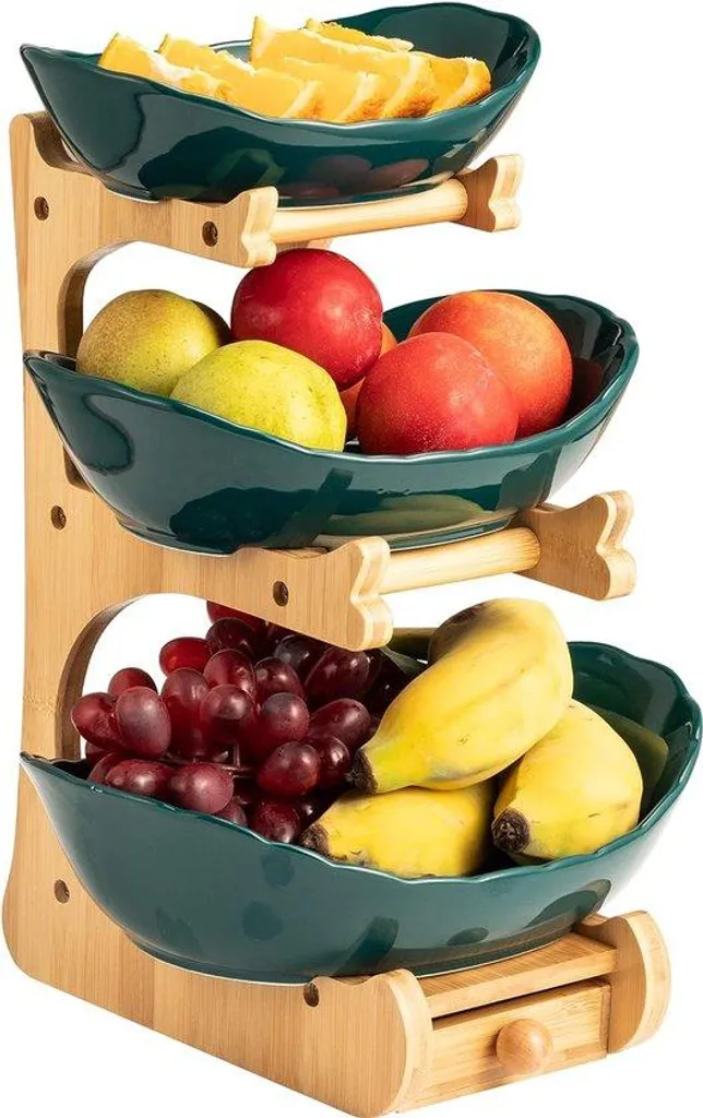 Étagère à fruits 3 niveaux : gagnez de la place avec élégance en cuisine