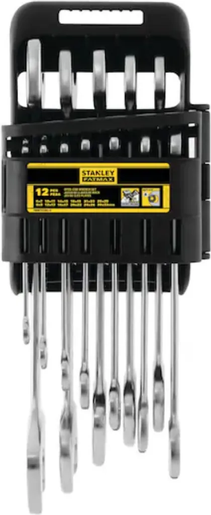 Coffret de clés à fourche courtes Stanley - Lot de 12 pièces robustes