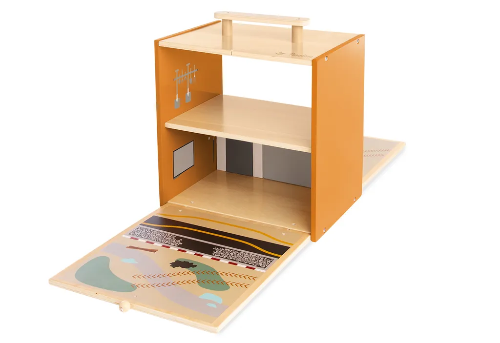 Jouet Chantier Gustav interactif et modulable avec accessoires variés