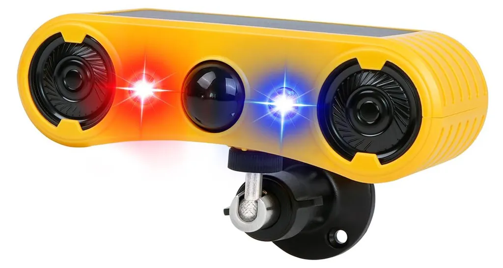Alarme Solaire IP65 Anti-Intempéries avec Flash Lumineux et Sirène 129dB