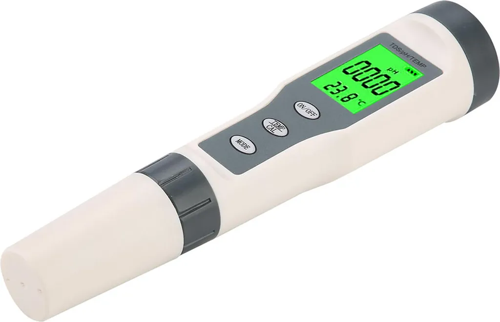 Testeur de qualité de l'eau numérique TDS PH TEMP 3 en 1 haute précision