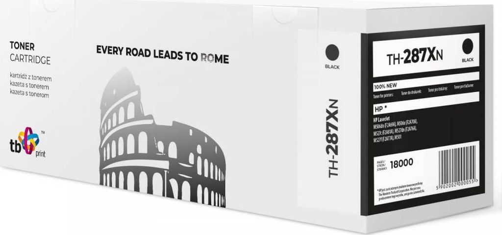 TB Print Toner for HP CF287X LJ M506 BK TH-287XN 100%new