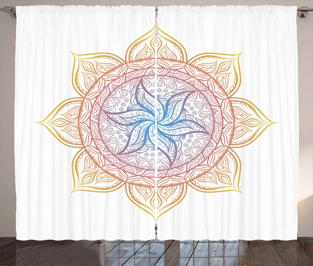 Tenda Meditazione Mandala Arcobaleno 280x245 cm - ABAKUHAUS