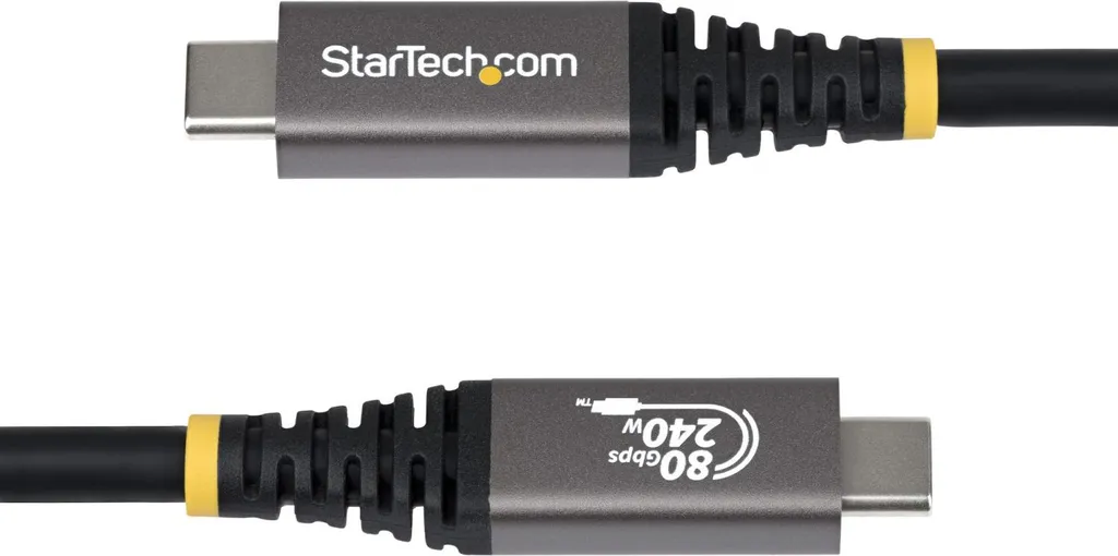 Câble USB4 80Gbps StarTech.com 50cm - Charge 240W et Vidéo 8K DP2.1 - 3