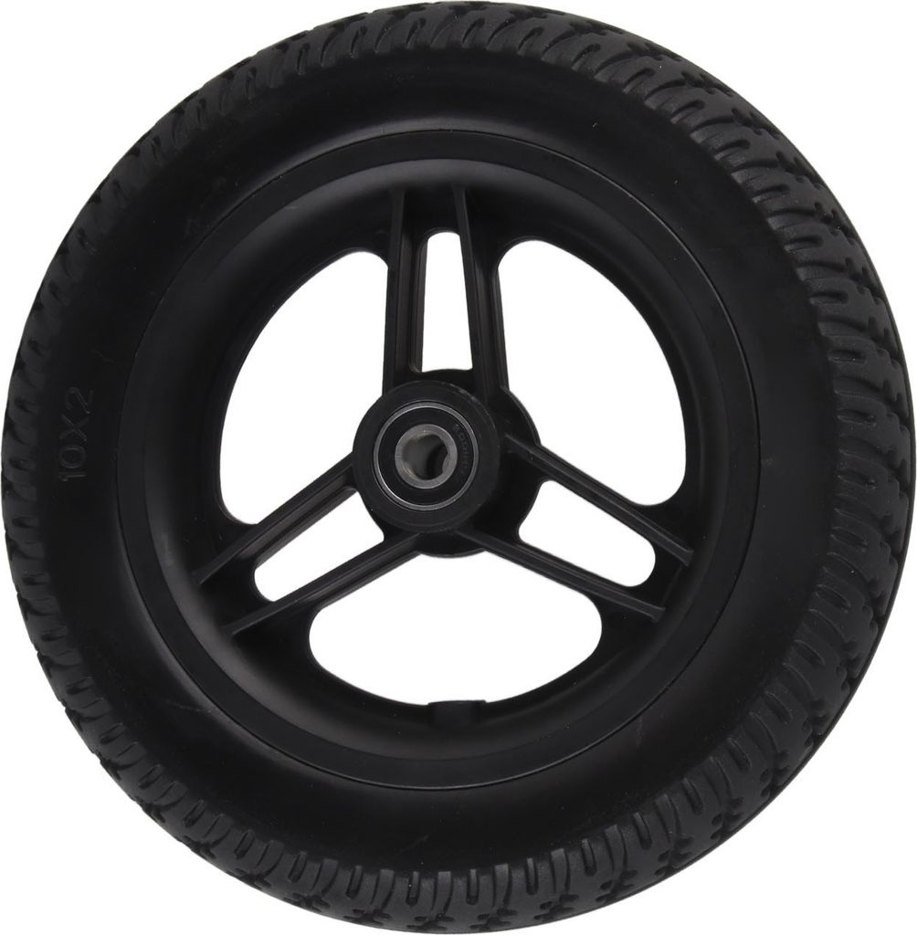 Rollstuhlrollen elektrisch ohne Luftdruck Polyurethan 6001 Lagerbohrung 12mm 10in 10x2