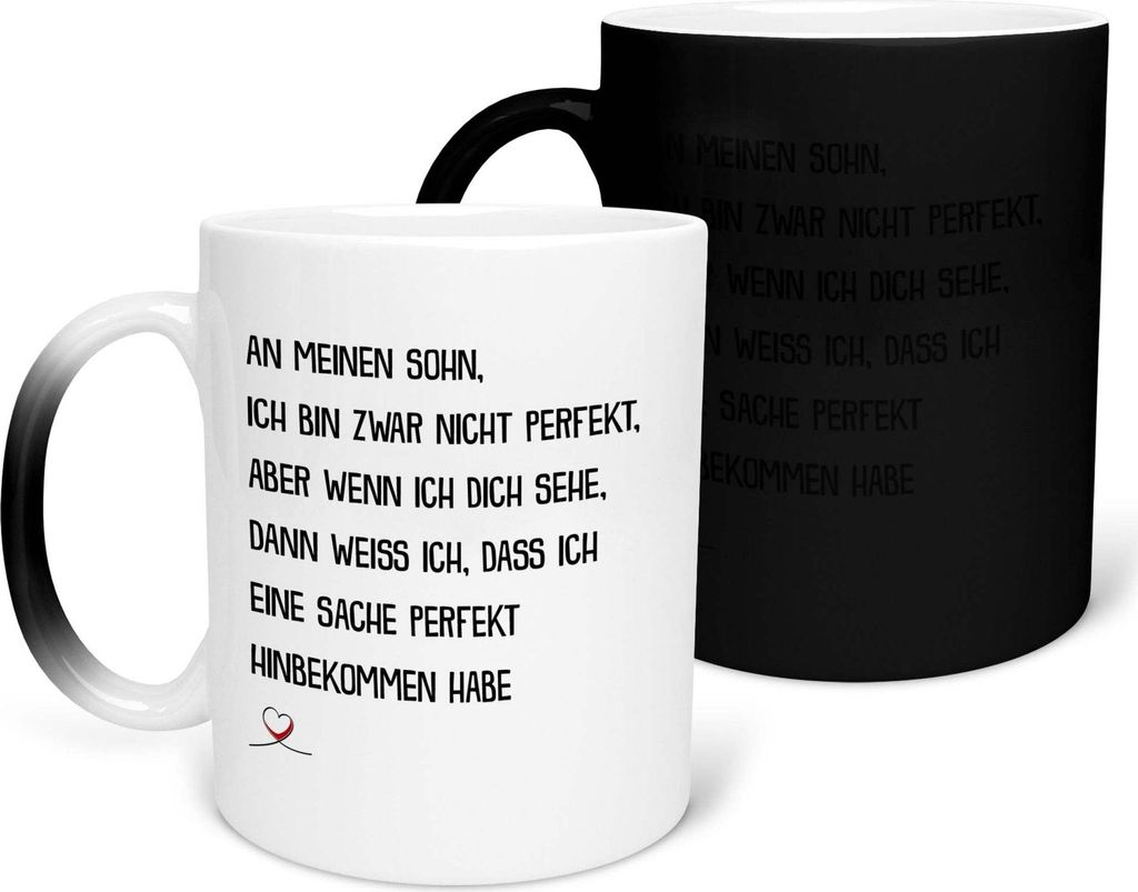 22Feels Zaubertasse Sohn Geschenk Geburtstag 18 Jahre Kinder Jungs Abitur Master Uni Abschluss Bachelor Weihnachten Haferl Firmung Konfirmation Tee...