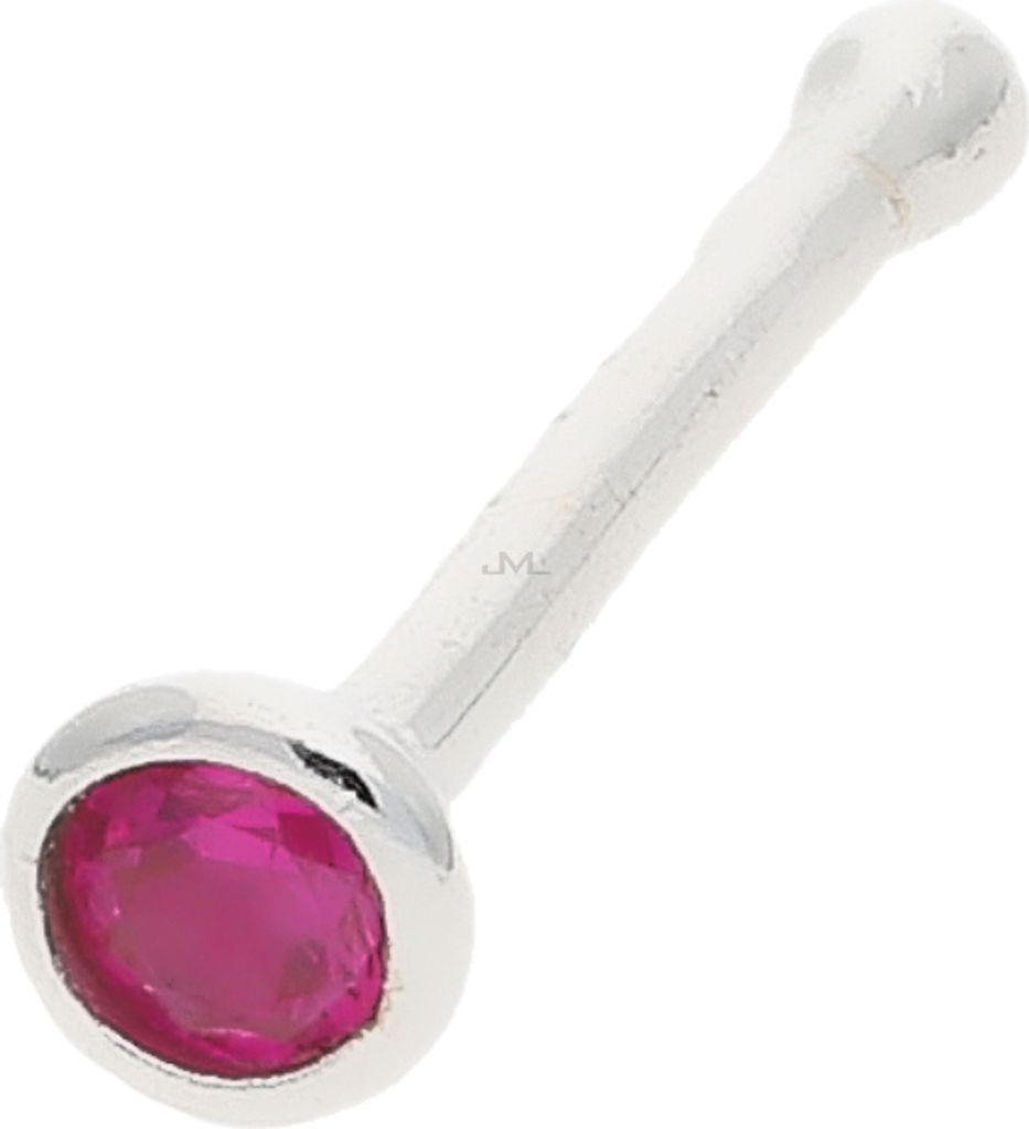 Nasenstecker Silber 925 Zirkonia pink JL10-01-2746 JuwelmaLux
