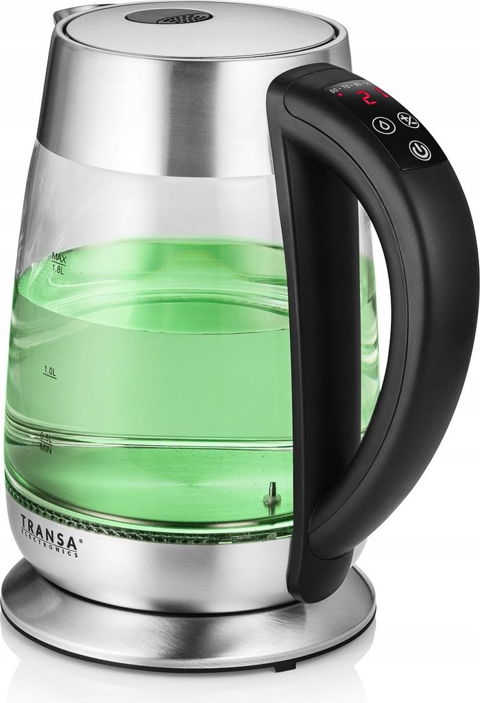 Elektrischer Glas-Wasserkocher 1,8 L Mit Temperaturregelung Led Touch Panel