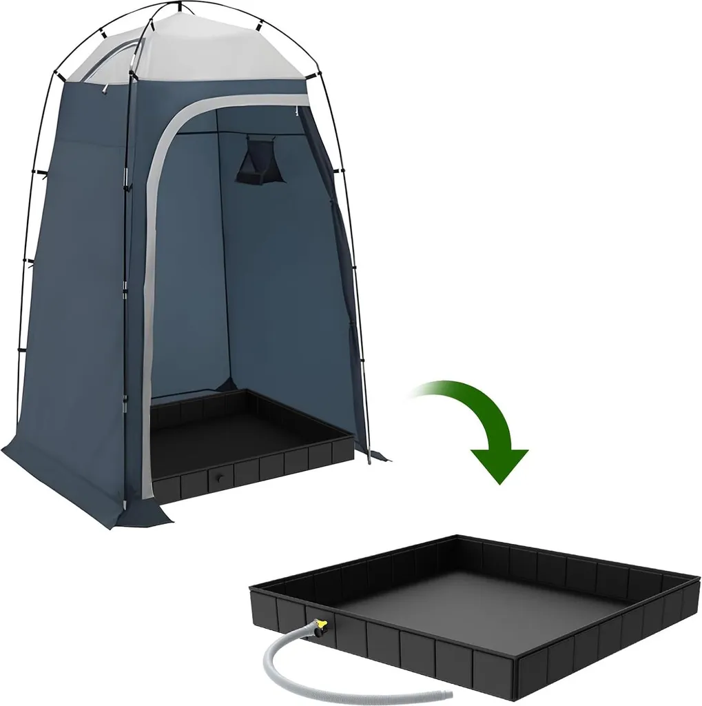 Douche pliable de camping et rénovation 104x104 cm - Usage extérieur