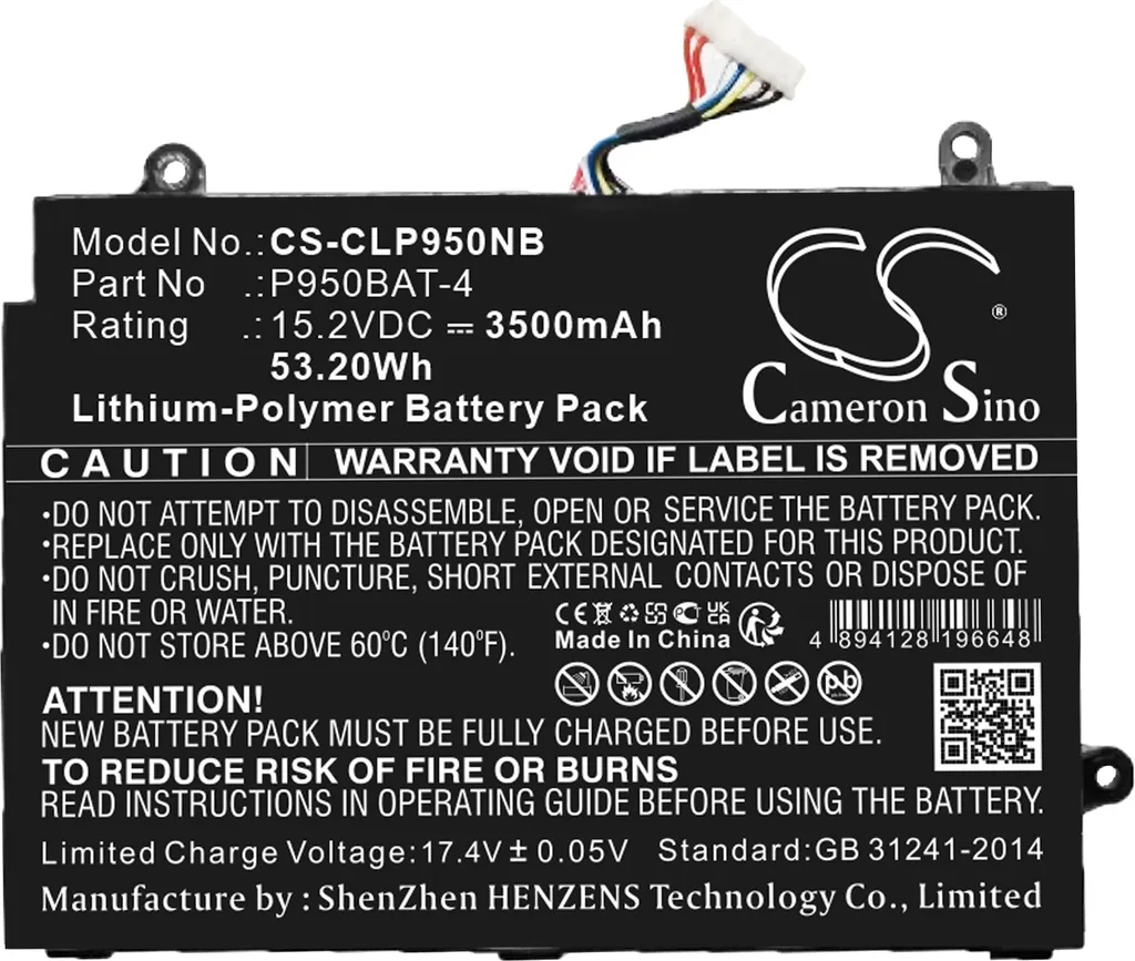 Batterie PC Portable pour Clevo P950HP6 P950HR et Eurocom Q5 Q6 Neuf