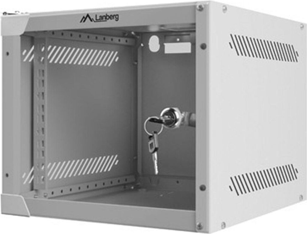 Lanberg Rack Wandschrank 10" 4U/280X310 Glastür grau Produktbild 2