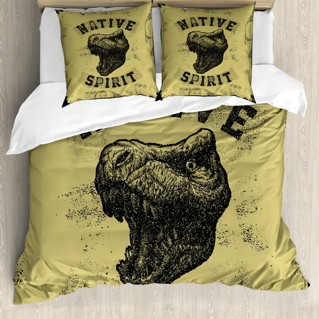Set Letto ABAKUHAUS Dinosauro Roaring Wilde 155x220 - Stile Militare