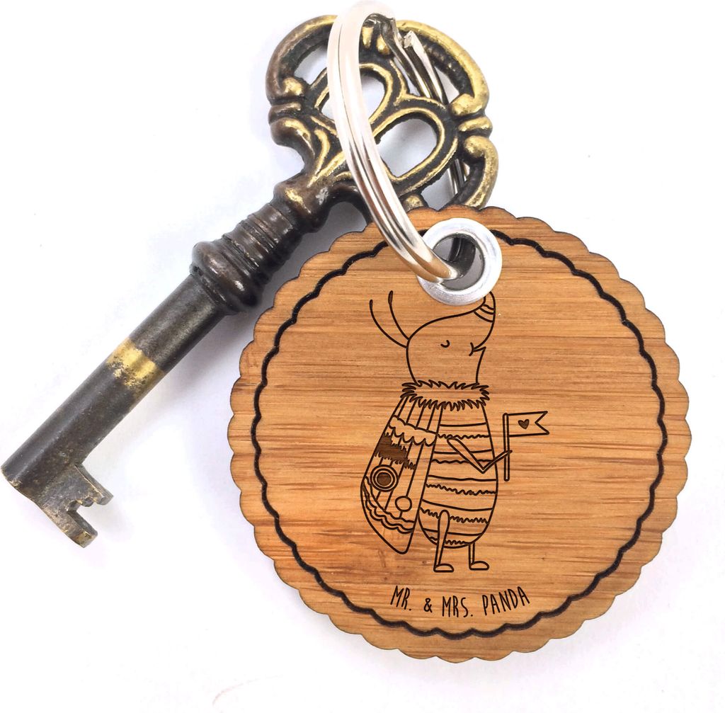 Mr. & Mrs. Panda Taschenanhänger Nachtfalter Fähnchen - Transparent - Geschenk, Niedlich, Spruch Lustig, Holzanhänger, Käfer, Lustige Sprüche,...