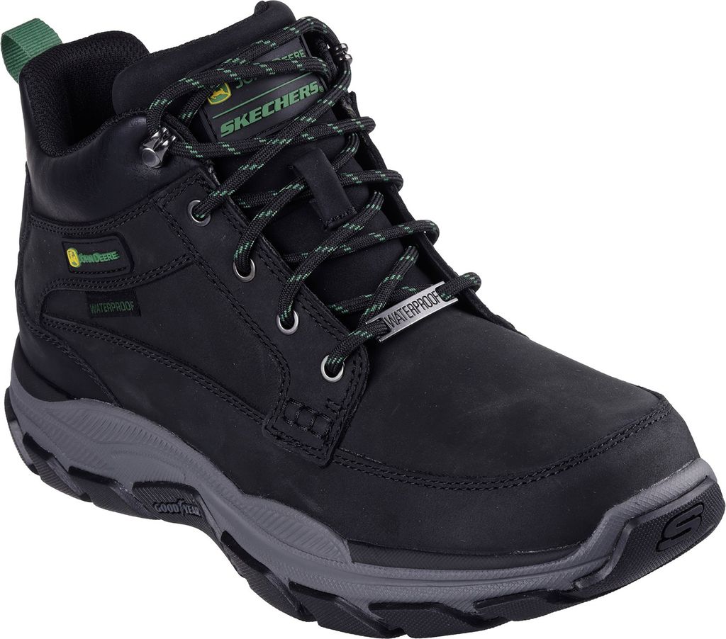 Skechers Herren RESPECTED LANDIN John Deere Stiefel Herren Schwarz 256003 BLK , Schuhgröße:42 EU