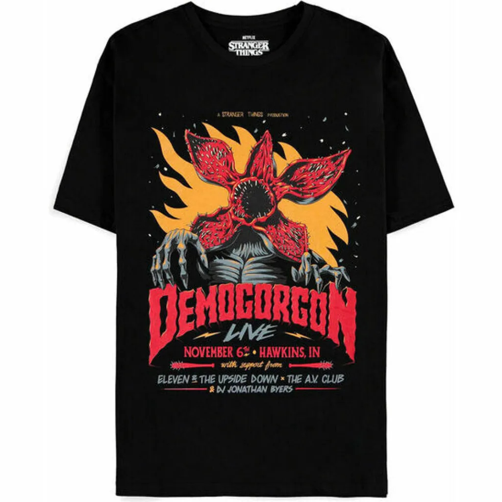 T-shirt Demogorgon Stranger Things - Imprimé Haute Qualité 100% Coton