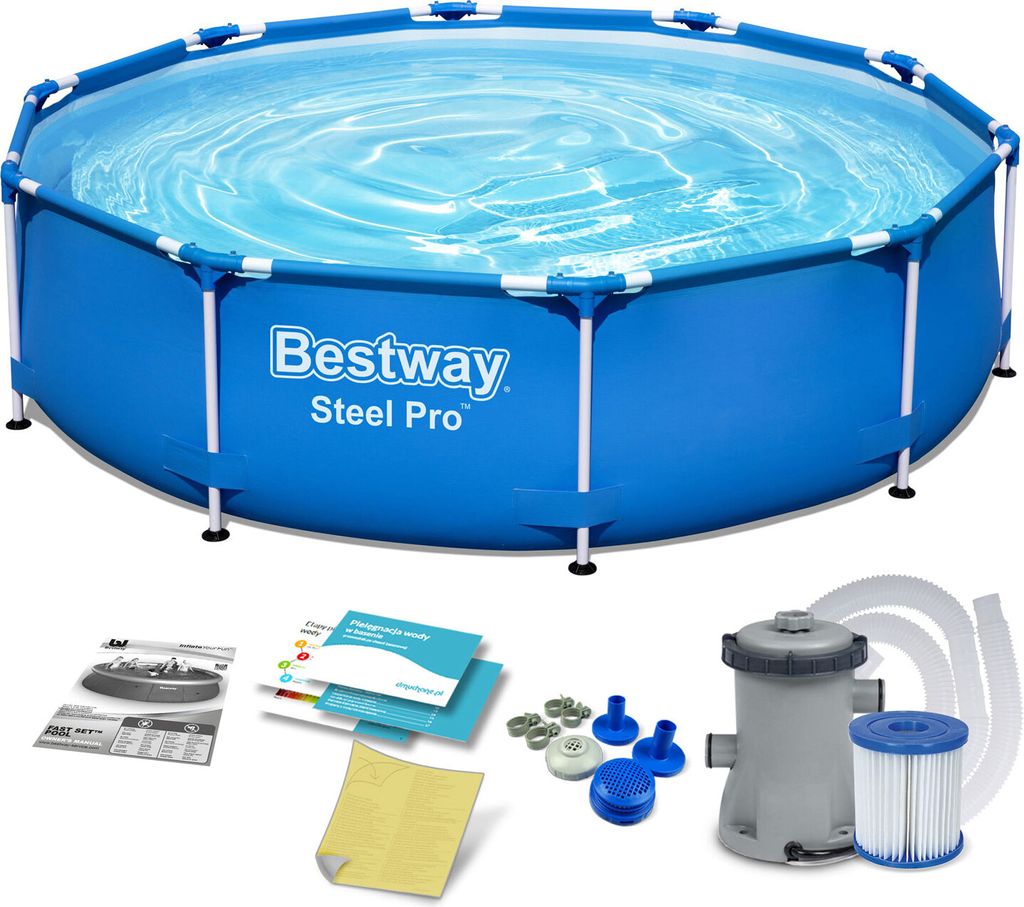 Bestway Steel Pro 56679, Rámový bazén, Modrá, 19,9 kg Obrázek produktu 
