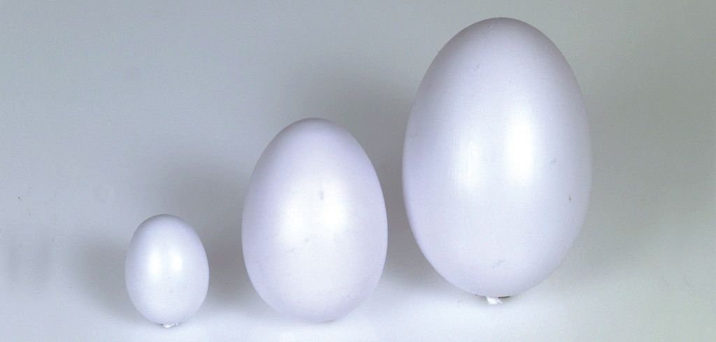 Kunststoffei weiß 118 x 85 mm 20 St