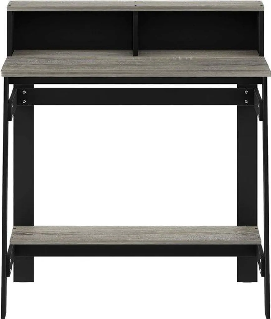Petit bureau d'ordinateur noir avec rangement pour studio et chambre
