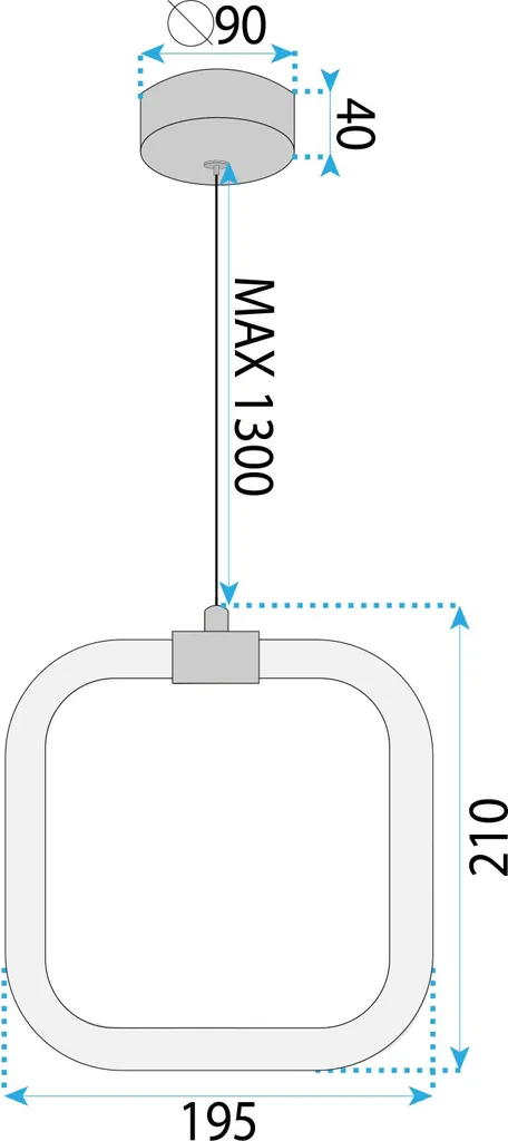 Suspension Toolight LHJ057-CP1 : Solution Éclairage Design Blanc et Or - 6